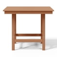 thumbnail image 6 of WestinTrends Ashore Outdoor HDPE 36" Square Patio Dining Table with Umbrella Hole, Teak, 6 of 11