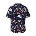 thumbnail image 7 of Kdxio Men's Hawaiian Shirt for Men Short Sleeve Shirt Retro Rabbit Flower Summer Casual Holiday Beach Button Down T-Shirts, 7 of 7