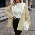 thumbnail image 3 of DAFPZW Womens Winter Coats Warm Down Sherpa Puffer Jackets Zip Up Hooded Outwear Oversized Shearling Fleece Long Coats, 3 of 9