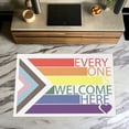 thumbnail image 3 of Violaura Pride LGBTQ Rug, Rainbow Home Decor Rug, Progress Flag Rug, Everyone Is Welcome Here Carpet, Pride LGBTQ Rug, Rainbow Home Decor Rug, 3 of 6
