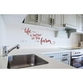 thumbnail image 4 of Life is Better on The Farm Wall Decals Vinyl Stickers Home Decor Quote 23x12-Inch Red, 4 of 6