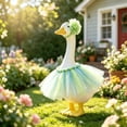 thumbnail image 4 of Lzobxe 23" Porch Goose Clothes, Goose Clothes Puffy Skirt Set for Birthday Decor, Easter Thanksgiving Ornaments for Outdoor Garden Yard Lawn Porch, 4 of 5