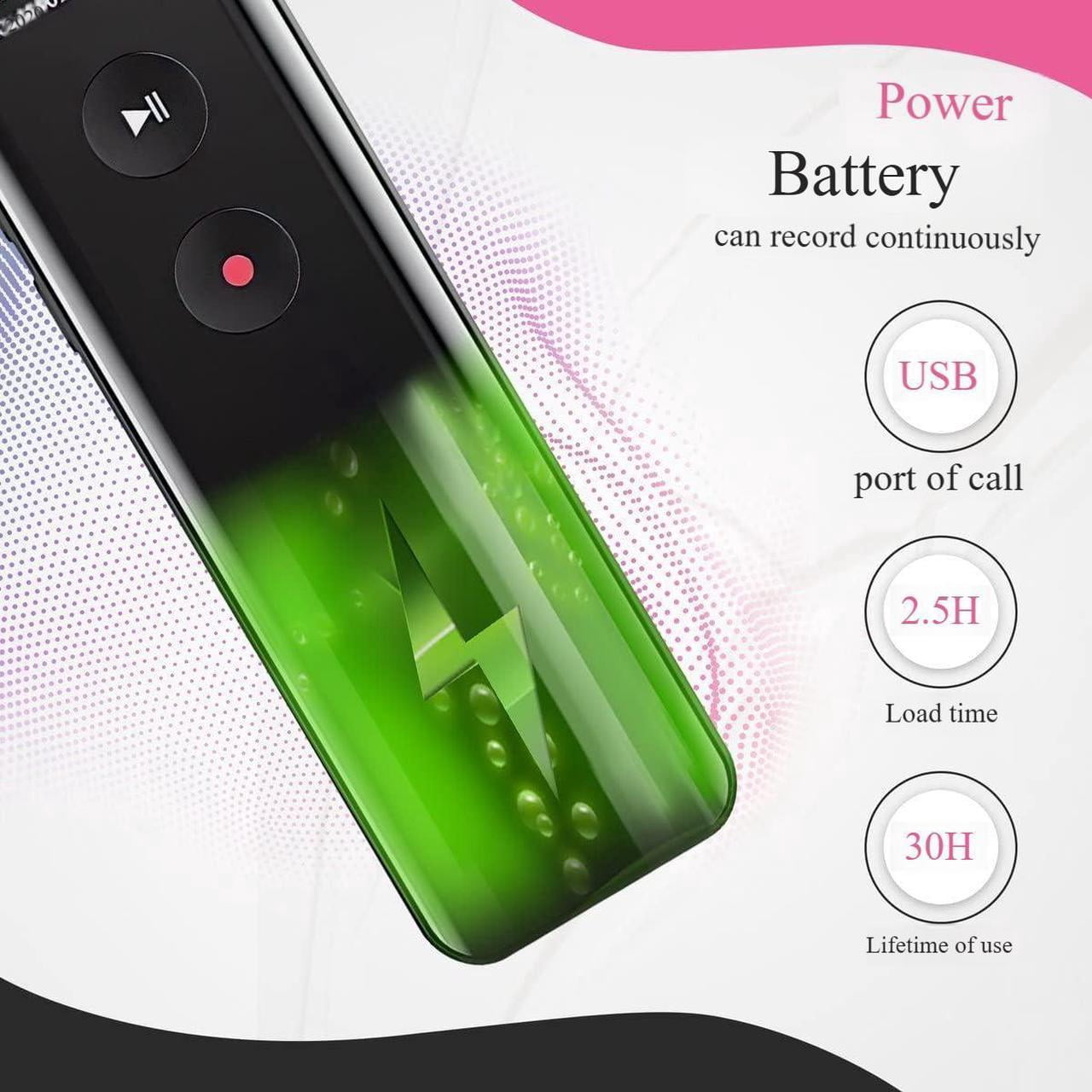 16GB Digital Voice Recorder with Playback, Audio Recording Device, Portable Voice Recorder with Noise Reduction,Mp3 Player and Password for Lectures Meeting/Classes/Interviews