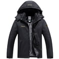 thumbnail image 6 of Gealkoca Men's Heavyweight Insulated Winter Parka – Waterproof Windproof Snow Coat with Sherpa Lining & Detachable Hood, Outdoor Hiking Jacket with Zipper Pockets (M-6XL), 6 of 6