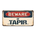 thumbnail image 2 of SignMission A-LP-04-1157 Beware of Tapir Aluminum License Plate, 2 of 4