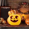 thumbnail image 5 of "Halloween Resin Pumpkin Decor Cute Fall Tabletop Decorations Thanksgiving & Halloween Centerpiece Handmade Pumpkin Figurine For Home Decor", 5 of 5