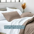 thumbnail image 3 of Bare Home Pillow Sham Set - Premium 1800 Collection - Double Brushed - King, Taupe, 3 of 9