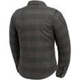 thumbnail image 2 of First Mfg Co - Sophia - Women's Motorcycle Biker Riding Flannel Shirt - Black Grey - Extra Small, 2 of 5