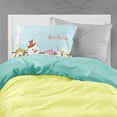 thumbnail image 2 of Merry Christmas Carolers Samoyed Fabric Standard Pillowcase, 2 of 2