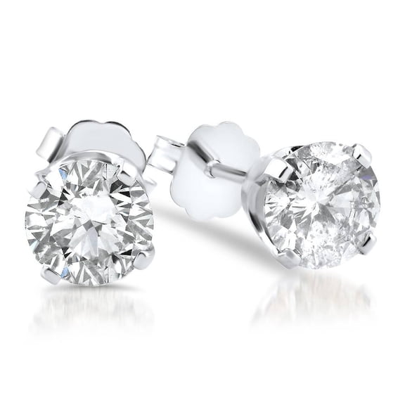 Pompeii VS .65ct Diamond Studs 14K White Gold Lab Grown (IJ,VS(1)-VS(2))