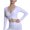 White, variant on Womens under $10 2026 ! asdoklhq Womens Plus Size Tops,Women's Casual Long Sleeve Ladies Solid Sports Chest Deep V Cross Vest No Chest Pad Tops