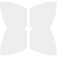 thumbnail image 4 of 12"OD x 1"ID x 4 1/2"C x 1"P Cosmo Architectural Grade PVC Contemporary Ceiling Medallion, Two Piece, 4 of 11