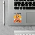 thumbnail image 2 of Hello Fall Goldendoodle Football Welcome Autumn with Leaves Pumpkins Cutout Transfer Sticker Doodle Dog Lover Gifts Idea Transparent Decal Art Decor - 00012, 2 of 5