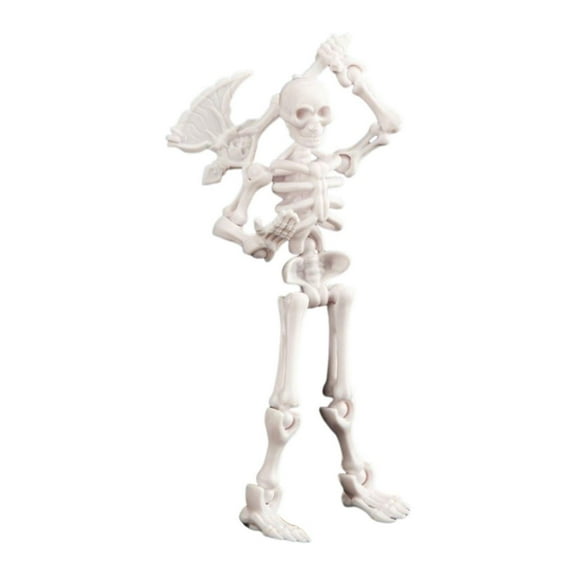 BJBSJSZ Movable Articulated Human Skeleton, Skeleton Action Figure, Action Figure Wearing Multiple Sets of Weapons, Can Be Painted, Suitable for Collectors As Desktop Decorations