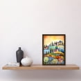 thumbnail image 2 of Italian Countryside Midsummer Landscape Folk Art Artwork Framed Wall Art Print A4, 2 of 4
