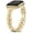Gold, variant on Wearlizer Slim Stainless Steel Watch Band Compatible with Apple Watch Bands Women Sculpted Link Bracelet Adjustable Strap for Series 11/10/9/8/7/6/5/4/3/SE/Ultra 38/40/41/42/44/45/46/49mm