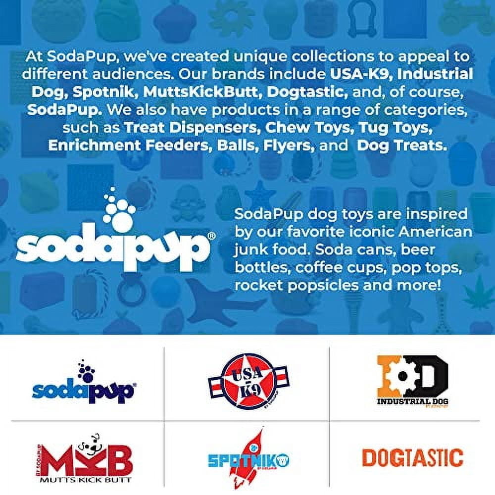 SodaPup Flower Lick Stick Hand-held Interactive Enrichment Toy, Blue