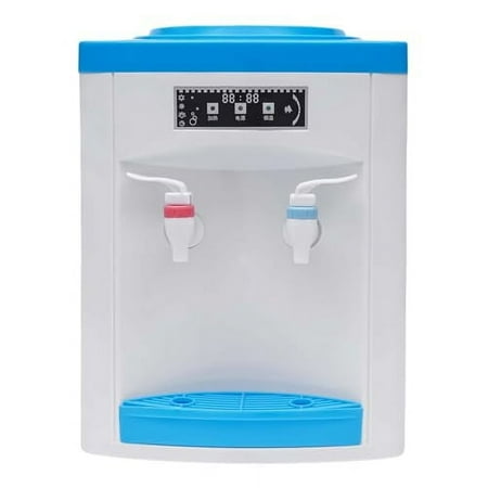 Water Cooler Dispenser Top Loading Hot and Cold Water Dispenser Countertop Water Cooler Holds 3 or 5 Gallon Bottles for Home, Office White