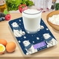 thumbnail image 6 of WOBOGO Cute Polar Bears Pattern Kitchen Scale Digital Gram and Ounce Weighing for Cooking Baking Ketogenic Diet Meal Prep, 6 of 7