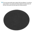 thumbnail image 3 of Uxcell 5.5" Dia. Adhesive Non-Slip Backed Felt, 2 Pcs 5mm Thick Round Lamp Base Anti-Slip Mat Anti-Scratch Pad, Black, 3 of 6