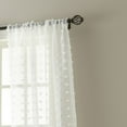thumbnail image 2 of Lanco Katie Sheer Window Curtain Panel with Rod Pocket Top, White, 37 x 84" (Set of 2), 2 of 2