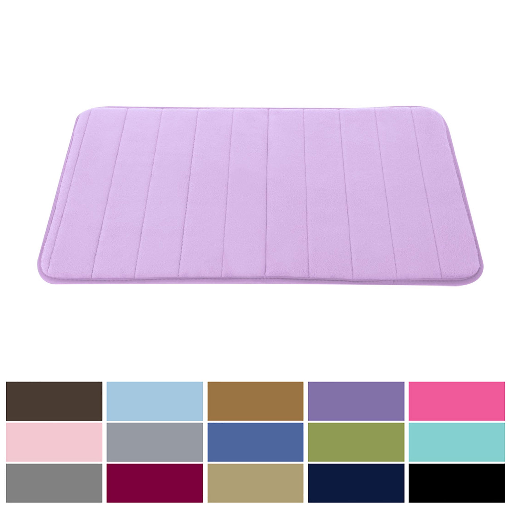 Soft Memory Foam Long Striped Bath Mat Non Slip Indoor Living Room