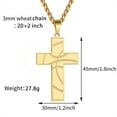 thumbnail image 5 of APSVO Gold Plated Basketball Themed Cross Necklace for Men Stuff Accessories Pendant Chain Christian Religious Birthday Jewelry Gifts Ideas Teen Son Dad Team Game Day Sports Athlete Age, 5 of 7