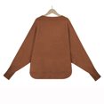thumbnail image 4 of AOOCHASLIY Sweaters Fall Clearance Women Casual Fashion Solid Out Pullover Long Sleeve V-Neck Sweater, 4 of 5