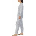 thumbnail image 2 of Disney Ladies' Size Small 2-PC Fleece Pajama Set, Gray Mickey & Minnie, 2 of 4