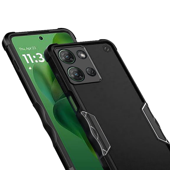 For Motorola Moto G Power 5G 2025 Slim Tough Shockproof Hybrid Heavy Duty 2in1 Dual Layer TPU Bumper Rugged Rubber Defend Armor Cover, XPM Phone Case [Black]
