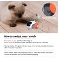 thumbnail image 6 of Remote Control Smart Electric Cat Toy,Interactive Cat Toys for Indoor Cats,Gravity Automatic Mobile Car Toy,Cat Mouse Toys,Moving Cat Toy, USB Rechargeable (Orange), 6 of 7