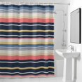 thumbnail image 4 of Shower Curtain for Bathroom Watercolor Yellow Pink Lines Waterproof Bath Curtains Shower Curtains with Hooks,Classic Geometric Art Bathroom Curtain Privacy Drapes for Bathtubs Toilet 72x72in, 4 of 9