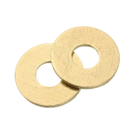 Uxcell M5 Flat Washer, 30 PackBrass Ring Washers 14mm OD 1mm Thick Sealing Gasket Ring