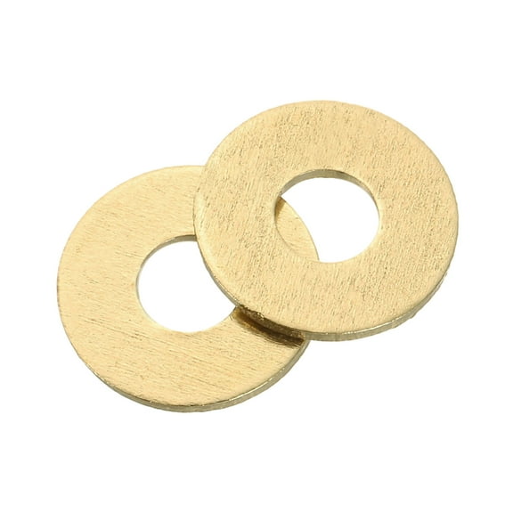 Uxcell M5 Flat Washer, 30 PackBrass Ring Washers 14mm OD 1mm Thick Sealing Gasket Ring