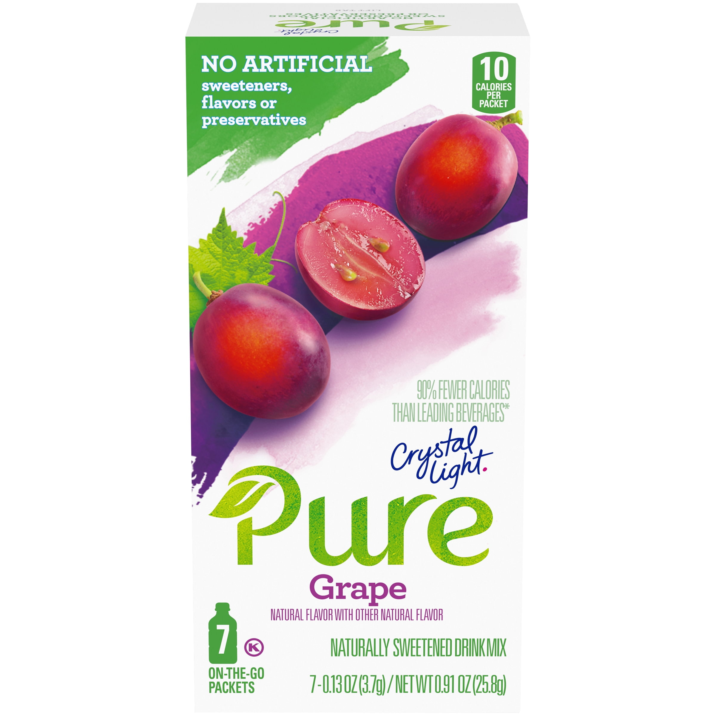 Crystal Light Pure Grape OnTheGo Powdered Drink Mix 7 ct 0.13 oz