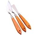 thumbnail image 5 of 1 Set of 3pcs Spatula Stainless Steel Canvas Oil Painting Color Mixing Scraper, 5 of 7