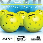 Franklin Sports Half Court Size Pickleball Net by Franklin Pickleball - Includes 10ft Net, (2) Paddles, and (2) X-40 USA Pickleball Approved Pickleballs
