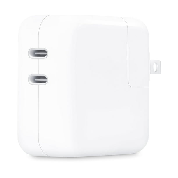 Adaptador de corriente Apple de 35 W con doble puerto USB-C para MacBook Air