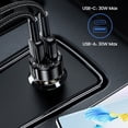 thumbnail image 4 of 60W USB-C And USB-A Fast Car Charger Two Ports Are Compatibles With Different Devices Car Mounted Conversion Charging Connector Fast Charging Car Charger, 4 of 6