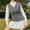 Grey, variant on EGNMCR Sweaters for Women Women Streetwear Preppy Style Knitwear Tank V Neck Argyle Plaid Knitted Sweater