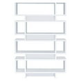 thumbnail image 2 of Reid 4-tier Open Back Bookcase White, 2 of 7