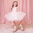 thumbnail image 2 of Berhood Girls Dress Shoes Casual Mary Jane Shoes Slip on Wedding Party Princess Shoes Gold 5 Big Kid, 2 of 6