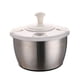 thumbnail image 4 of Centrifugadora de ensaladas grande con tapa, escurridor, recipiente y colador. Centrifugadora multiusos para lechuga, secadora de verduras, lavadora d, 4 of 9