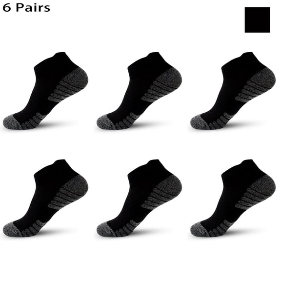 6 Pairs Ankle Socks, No Show Sports Socks for Men & Women