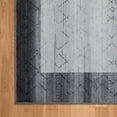 thumbnail image 4 of Haperlare Small Throw Doormat Rug 2'x3' Machine Washable Non Slip Bordered Rug Modern Indoor Mat for Living Room Bedroom Entryway Hallway Laundry, Gray, 4 of 5