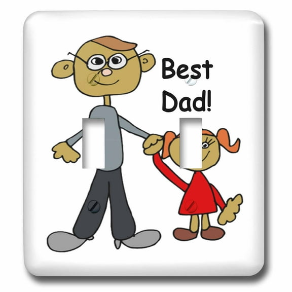 3dRose, Best Dad, double toggle switch