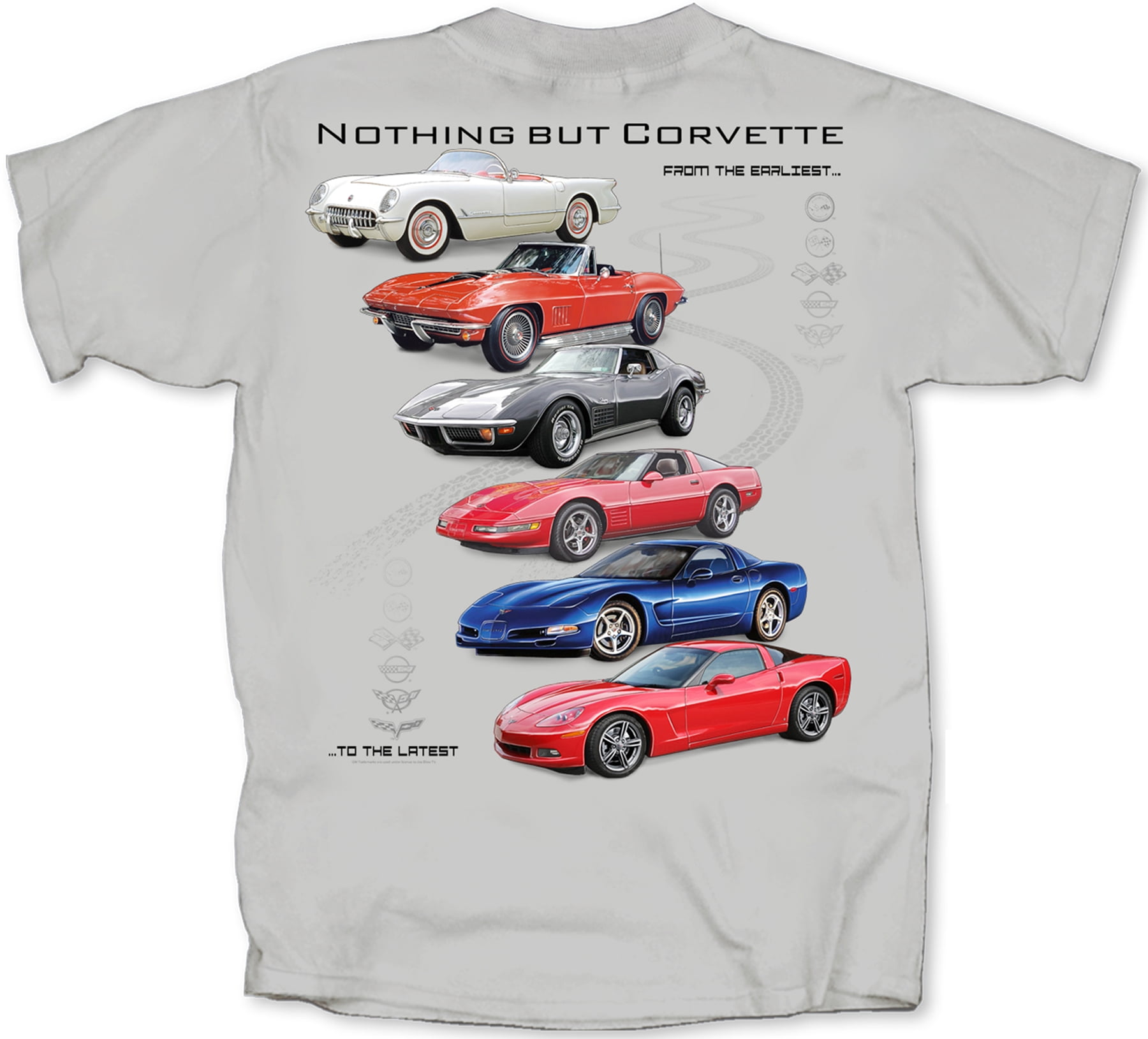 corvette graphic tee walmart