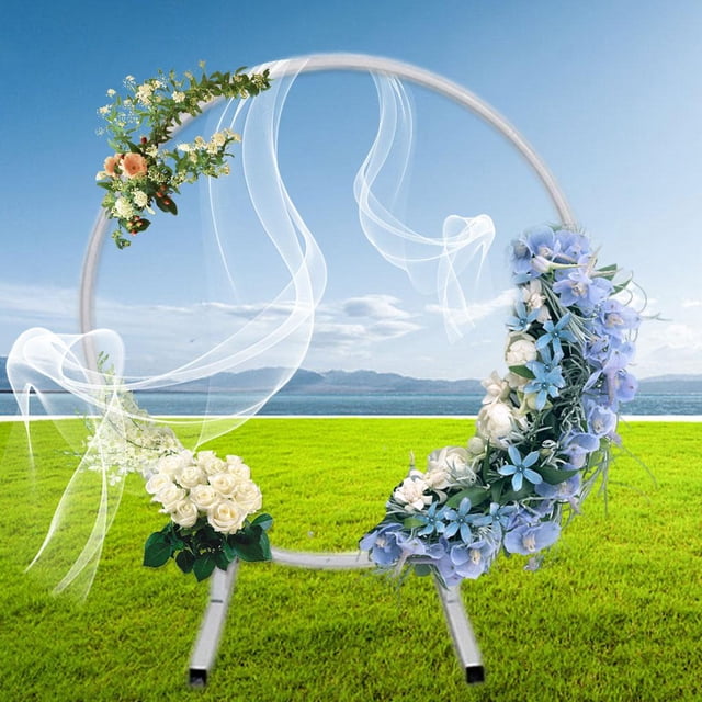Telón de fondo Vides circular Enrejados M de flores Soporte M de para graduación Boda Patio Prop Decorativo 25 cm blanco BLESIY arco de boda
