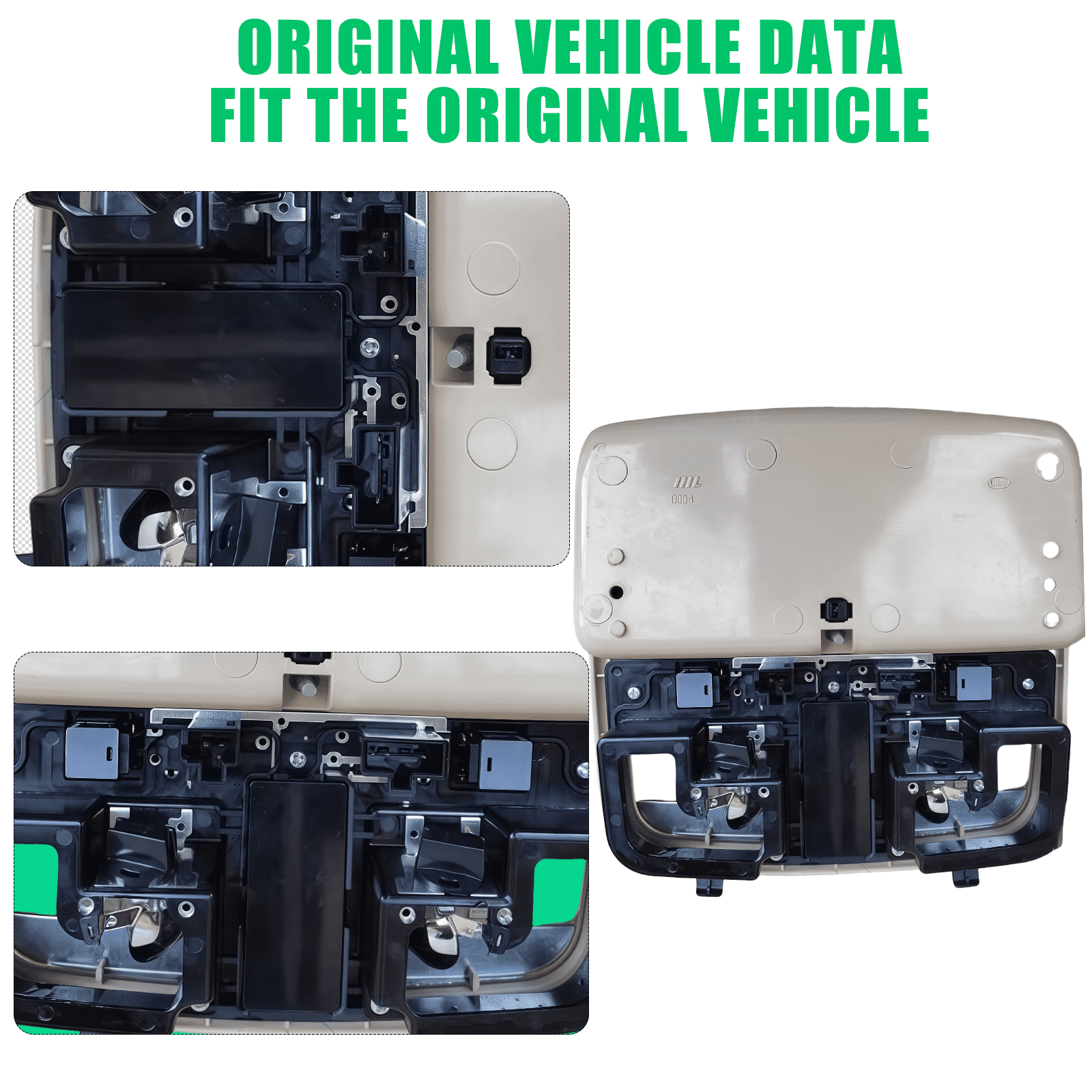 Overhead Console For Hyundai Sonata, Genuine OEM 92810-3K001X6, Interior Ceiling Roof Reading Dome, Map Reading Light With Sunroof Switch-Gray Hyundai Sonata