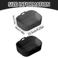 thumbnail image 2 of Classic Kitchen Accessories, Upgrade Air Fryer Silicone Liners Side Opening Hole Large Capacity Double Stack Air Fryer Silicone Liners Accessories, 2 of 4